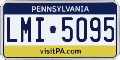 PA license plate LMI5095