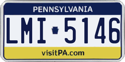 PA license plate LMI5146