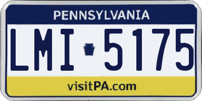 PA license plate LMI5175