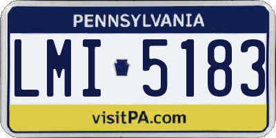 PA license plate LMI5183
