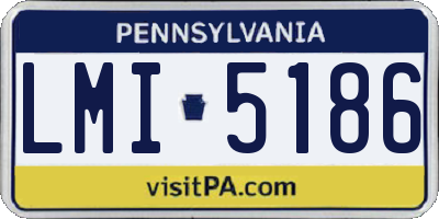 PA license plate LMI5186