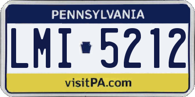 PA license plate LMI5212