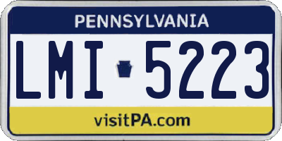 PA license plate LMI5223