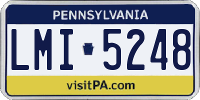 PA license plate LMI5248