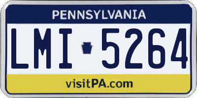 PA license plate LMI5264