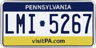 PA license plate LMI5267