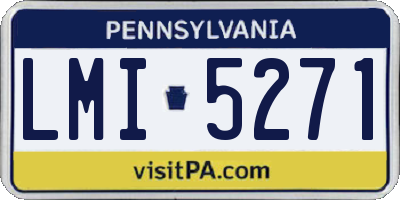 PA license plate LMI5271