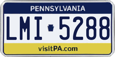 PA license plate LMI5288