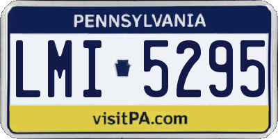 PA license plate LMI5295