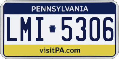 PA license plate LMI5306