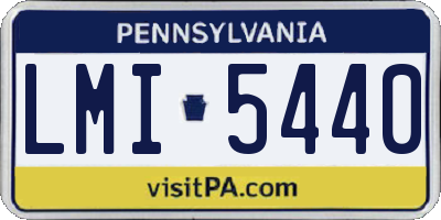 PA license plate LMI5440