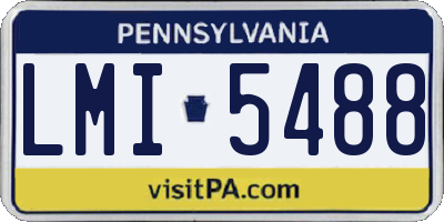 PA license plate LMI5488