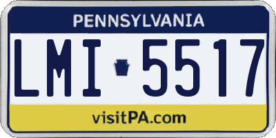 PA license plate LMI5517