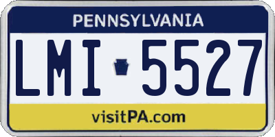 PA license plate LMI5527