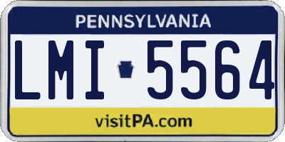 PA license plate LMI5564