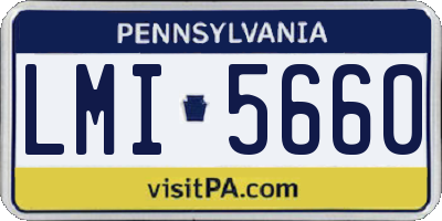 PA license plate LMI5660