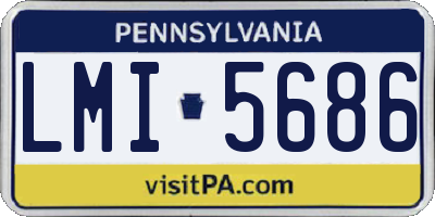 PA license plate LMI5686
