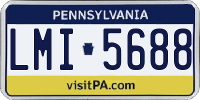 PA license plate LMI5688