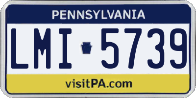 PA license plate LMI5739