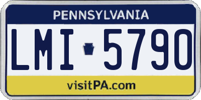 PA license plate LMI5790
