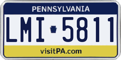 PA license plate LMI5811