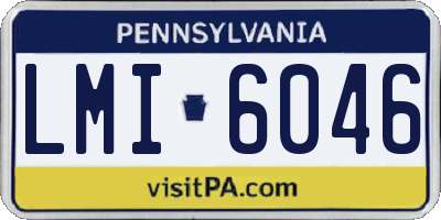 PA license plate LMI6046