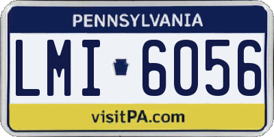 PA license plate LMI6056