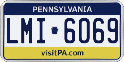 PA license plate LMI6069