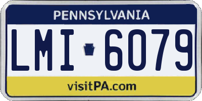 PA license plate LMI6079