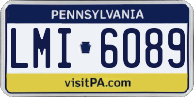PA license plate LMI6089