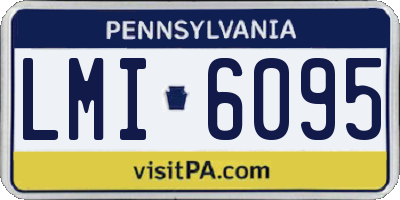 PA license plate LMI6095