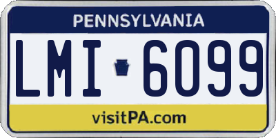 PA license plate LMI6099