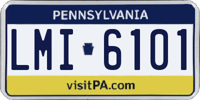 PA license plate LMI6101
