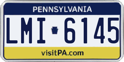 PA license plate LMI6145