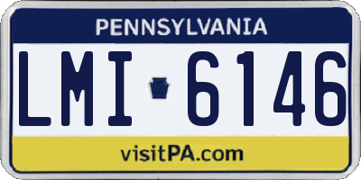 PA license plate LMI6146