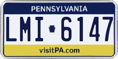 PA license plate LMI6147