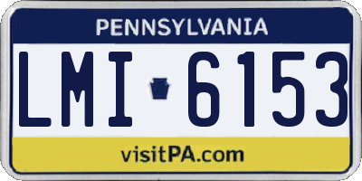 PA license plate LMI6153