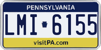 PA license plate LMI6155