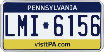 PA license plate LMI6156