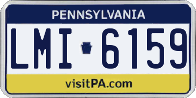 PA license plate LMI6159