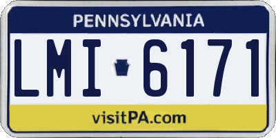 PA license plate LMI6171
