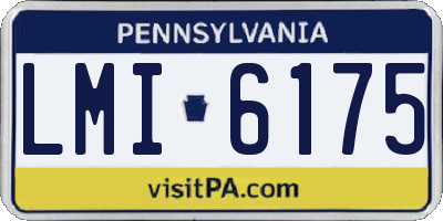 PA license plate LMI6175