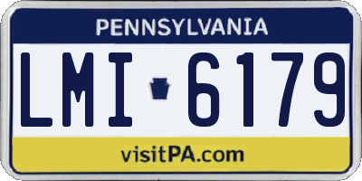 PA license plate LMI6179