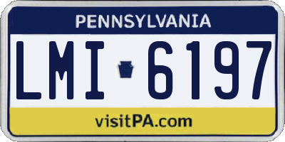PA license plate LMI6197
