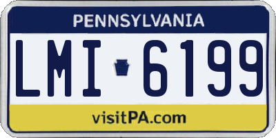PA license plate LMI6199