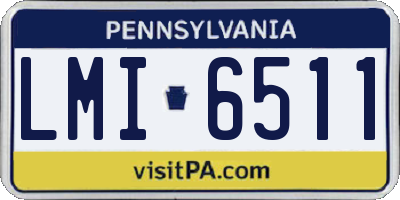 PA license plate LMI6511