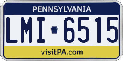 PA license plate LMI6515