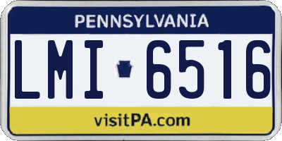 PA license plate LMI6516