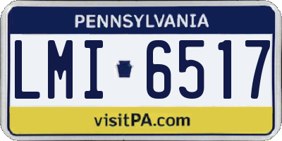 PA license plate LMI6517