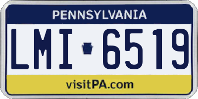 PA license plate LMI6519